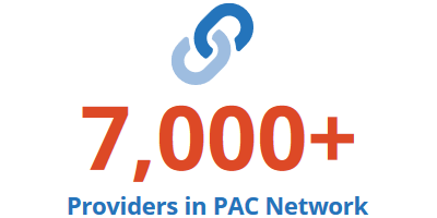 7,000+ Providers in PAC Network
